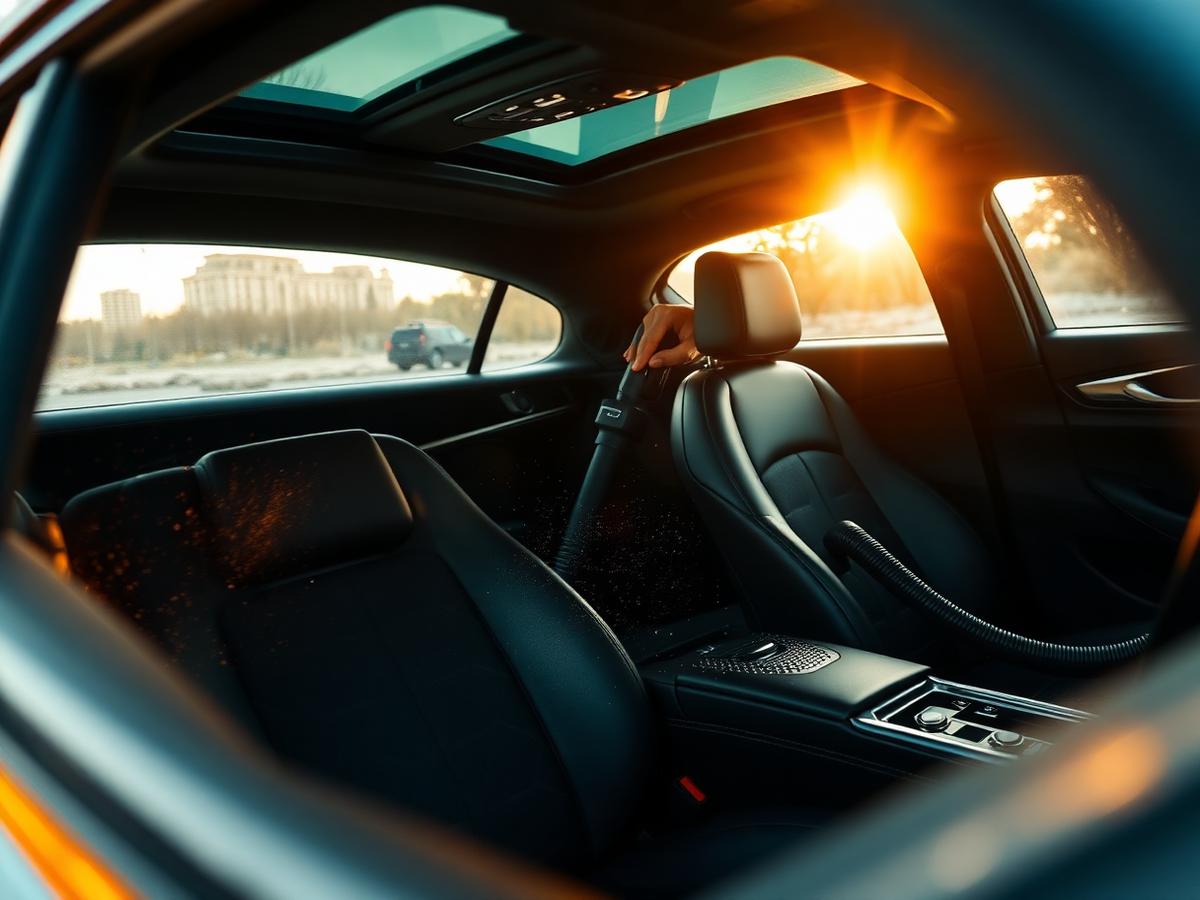 Detailed car interior